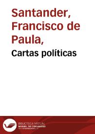 Cartas políticas | Biblioteca Virtual Miguel de Cervantes