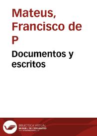 Documentos y escritos | Biblioteca Virtual Miguel de Cervantes