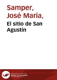 El sitio de San Agustín | Biblioteca Virtual Miguel de Cervantes