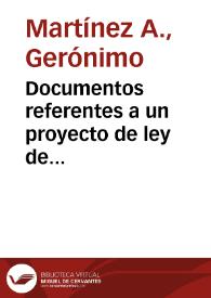 Documentos referentes a un proyecto de ley de organizacion bancaria, conversión del papel moneda y unificación de la deuda interna, que presentará en las próximas sesiones del Congreso, el Representante por Bolívar don Gerónimo Martínez A | Biblioteca Virtual Miguel de Cervantes