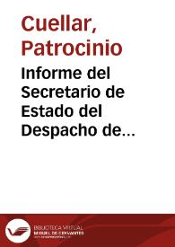 Informe del Secretario de Estado del Despacho de Gobierno de la Nueva Granada al Congreso Constitucional de 1853 | Biblioteca Virtual Miguel de Cervantes