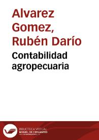 Contabilidad agropecuaria | Biblioteca Virtual Miguel de Cervantes