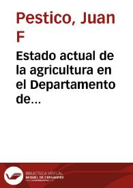 Estado actual de la agricultura en el Departamento de Santander | Biblioteca Virtual Miguel de Cervantes