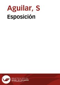 Esposición | Biblioteca Virtual Miguel de Cervantes