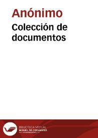 Colección de documentos | Biblioteca Virtual Miguel de Cervantes