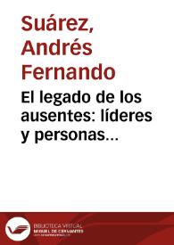 El legado de los ausentes: líderes y personas importantes en la historia de El Salado | Biblioteca Virtual Miguel de Cervantes