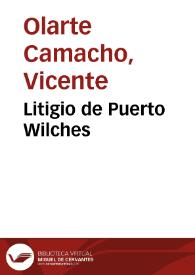 Litigio de Puerto Wilches | Biblioteca Virtual Miguel de Cervantes