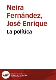 La política | Biblioteca Virtual Miguel de Cervantes