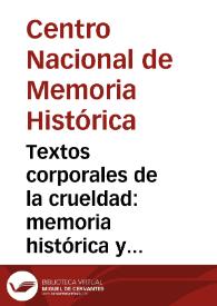 Textos corporales de la crueldad: memoria histórica y antropología forense | Biblioteca Virtual Miguel de Cervantes