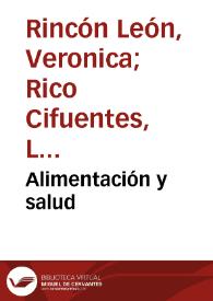 Alimentación y salud | Biblioteca Virtual Miguel de Cervantes