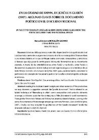 "En la ciudad de Sylvia", de José Luis Guerín (2007): algunas claves sobre el documento poético en el discurso ficcional / Manuel Antonio Broullón-Lozano | Biblioteca Virtual Miguel de Cervantes