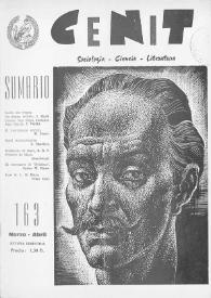 Cenit : Revista de Sociología, Ciencia y Literatura. Año XV, núm. 163, marzo-abril 1965 | Biblioteca Virtual Miguel de Cervantes