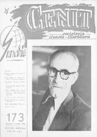 Cenit : Revista de Sociología, Ciencia y Literatura. Año XVI, núm. 173, noviembre-diciembre 1966 | Biblioteca Virtual Miguel de Cervantes