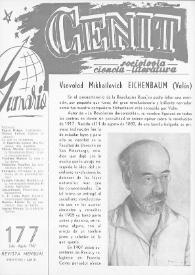 Cenit : Revista de Sociología, Ciencia y Literatura. Año XVII, núm. 177, julio-agosto 1967 | Biblioteca Virtual Miguel de Cervantes