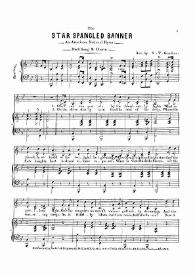 The Star spangled banner / Written by F.S. Key Esq. ; arranged with an accompaniment for the piano forte | Biblioteca Virtual Miguel de Cervantes