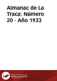 Almanac de La Traca: Número 20 - Año 1933 | Biblioteca Virtual Miguel de Cervantes