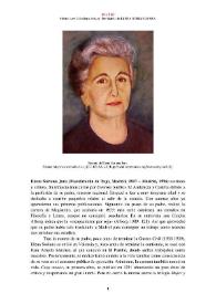 Elena Soriano Jara (Fuentidueña de Tajo, Madrid, 1917 – Madrid, 1996) [Semblanza] / Héctor Leví Caballero Artigas | Biblioteca Virtual Miguel de Cervantes