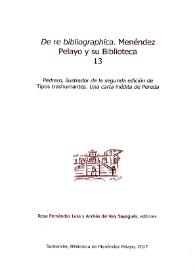 Pedrero, ilustrador de la segunda edición de "Tipos trashumantes". Una carta inédita de Pereda / Rosa Fernández Lera y Andrés del Rey Sayagués, editores | Biblioteca Virtual Miguel de Cervantes