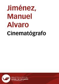 Cinematógrafo | Biblioteca Virtual Miguel de Cervantes