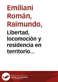 Libertad, locomoción y residencia en territorio nacional y control de la densidad de pobalción en el Archipiélago de San Andrés | Biblioteca Virtual Miguel de Cervantes