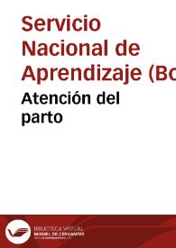 Atención del parto | Biblioteca Virtual Miguel de Cervantes