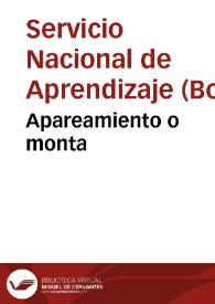 Apareamiento o monta | Biblioteca Virtual Miguel de Cervantes