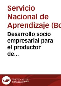 Desarrollo socio empresarial para el productor de muebles: plan de mercadeo - Módulo 11 | Biblioteca Virtual Miguel de Cervantes