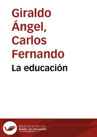 La educación | Biblioteca Virtual Miguel de Cervantes