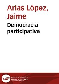 Democracia participativa  | Biblioteca Virtual Miguel de Cervantes