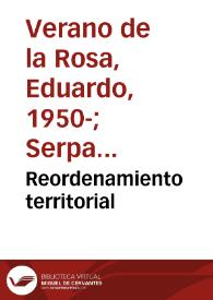 Reordenamiento territorial | Biblioteca Virtual Miguel de Cervantes