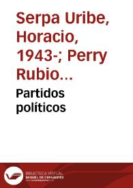 Partidos políticos | Biblioteca Virtual Miguel de Cervantes