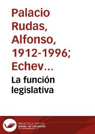 La función legislativa | Biblioteca Virtual Miguel de Cervantes