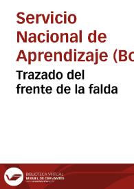 Trazado del frente de la falda | Biblioteca Virtual Miguel de Cervantes