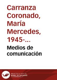 Medios de comunicación | Biblioteca Virtual Miguel de Cervantes