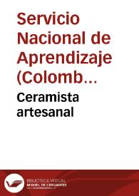 Ceramista artesanal | Biblioteca Virtual Miguel de Cervantes