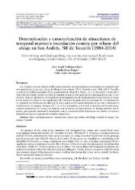 Determinación y caracterización de situaciones de temporal marino e inundación costera por rebase del oleaje en San Andrés, NE de Tenerife (1984-2014) / José Ángel Rodríguez-Báez, Amalia Yanes Luque, Pedro Dorta Antequera | Biblioteca Virtual Miguel de Cervantes