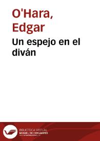 Un espejo en el diván | Biblioteca Virtual Miguel de Cervantes