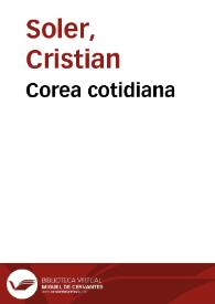 Corea cotidiana | Biblioteca Virtual Miguel de Cervantes