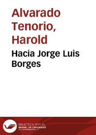 Hacia Jorge Luis Borges | Biblioteca Virtual Miguel de Cervantes