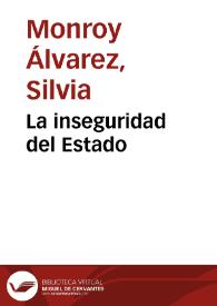 La inseguridad del Estado | Biblioteca Virtual Miguel de Cervantes