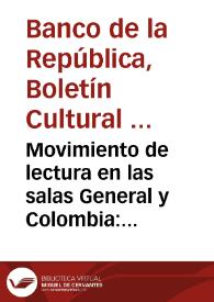 Movimiento de lectura en las salas General y Colombia: enero de 1979 | Biblioteca Virtual Miguel de Cervantes