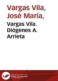 Vargas Vila. Diógenes A. Arrieta | Biblioteca Virtual Miguel de Cervantes