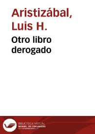 Otro libro derogado | Biblioteca Virtual Miguel de Cervantes