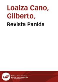 Revista Panida | Biblioteca Virtual Miguel de Cervantes