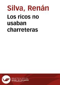 Los ricos no usaban charreteras | Biblioteca Virtual Miguel de Cervantes