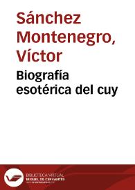 Biografía esotérica del cuy | Biblioteca Virtual Miguel de Cervantes