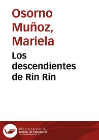 Los descendientes de Rin Rin | Biblioteca Virtual Miguel de Cervantes