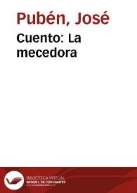 Cuento: La mecedora | Biblioteca Virtual Miguel de Cervantes