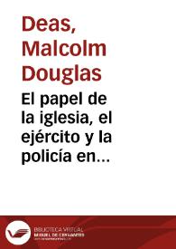 El papel de la iglesia, el ejército y la policía en las elecciones colombianas entre 1850 y 1930 | Biblioteca Virtual Miguel de Cervantes