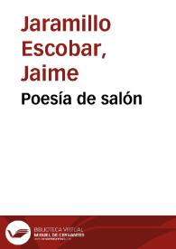 Poesía de salón | Biblioteca Virtual Miguel de Cervantes